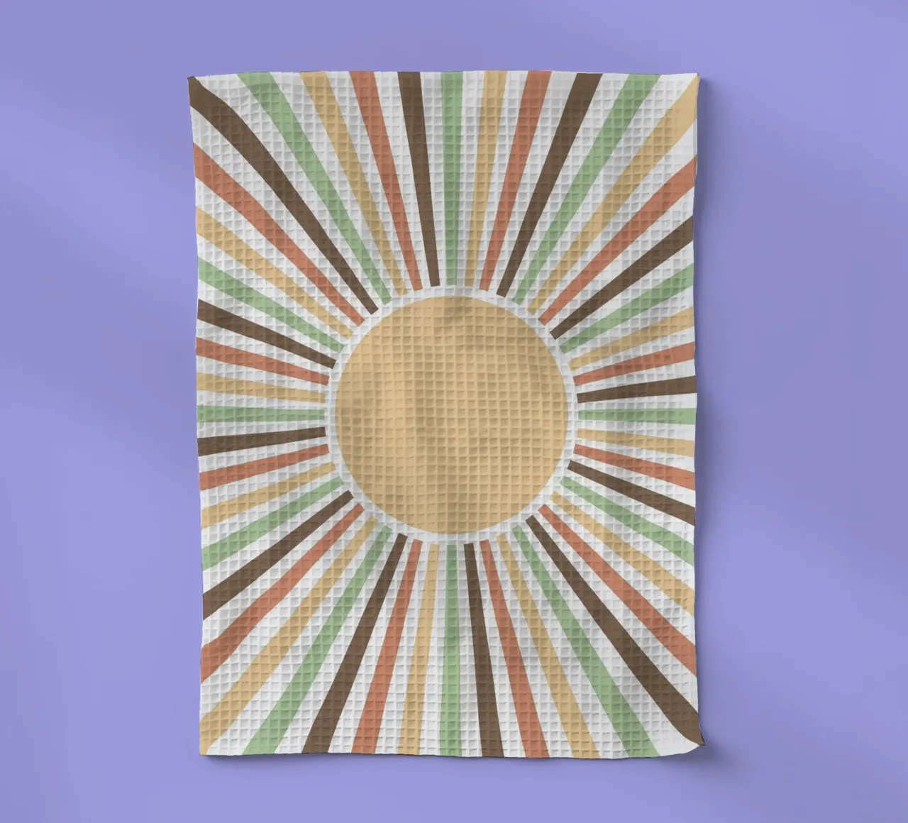 Radiating lines creating a sunburst effect Geschirrtuch von LisaArtes