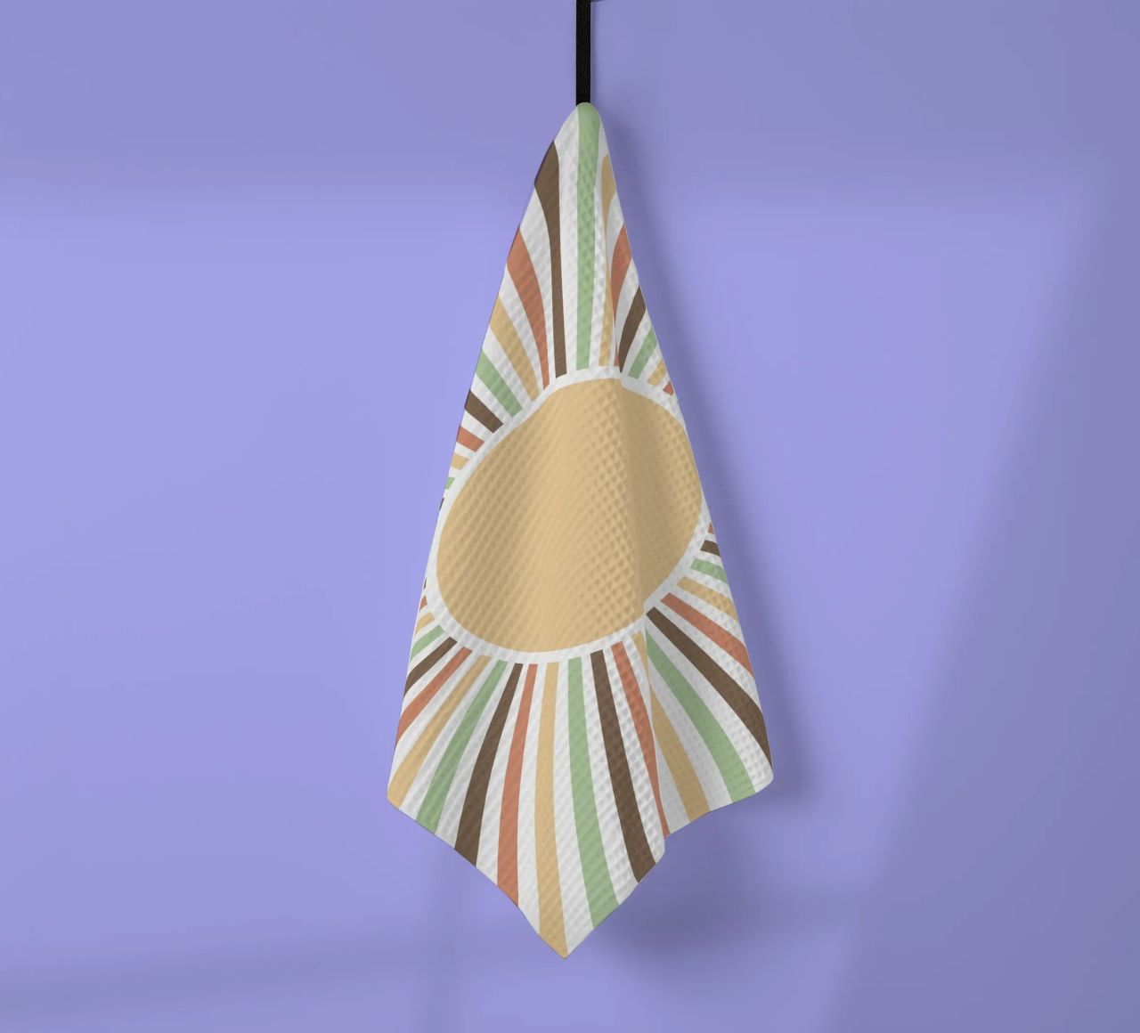 Radiating lines creating a sunburst effect Geschirrtuch von LisaArtes