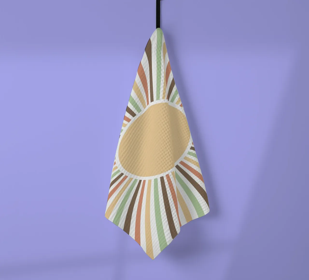 Radiating lines creating a sunburst effect torchon de LisaArtes