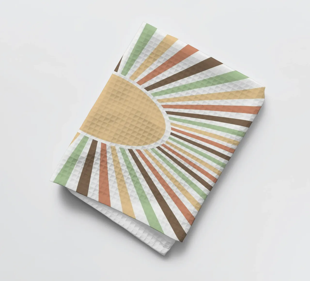 Radiating lines creating a sunburst effect Geschirrtuch von LisaArtes