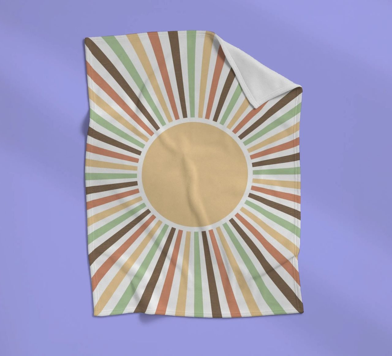Radiating lines creating a sunburst effect Fleecedecke von LisaArtes