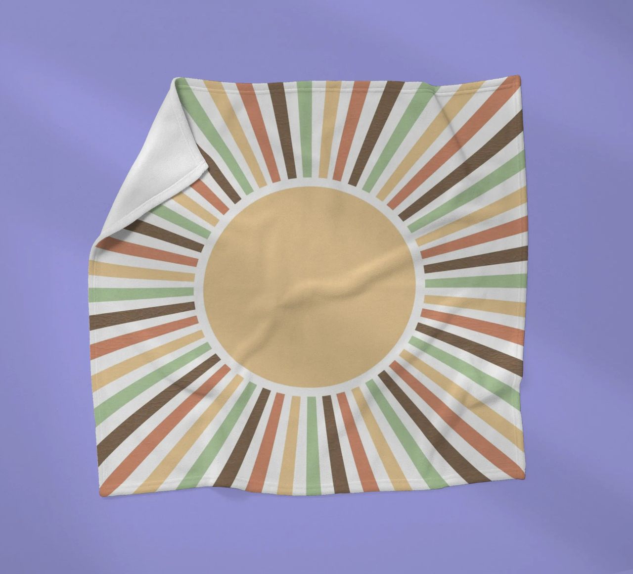 Radiating lines creating a sunburst effect Fleecedecke von LisaArtes