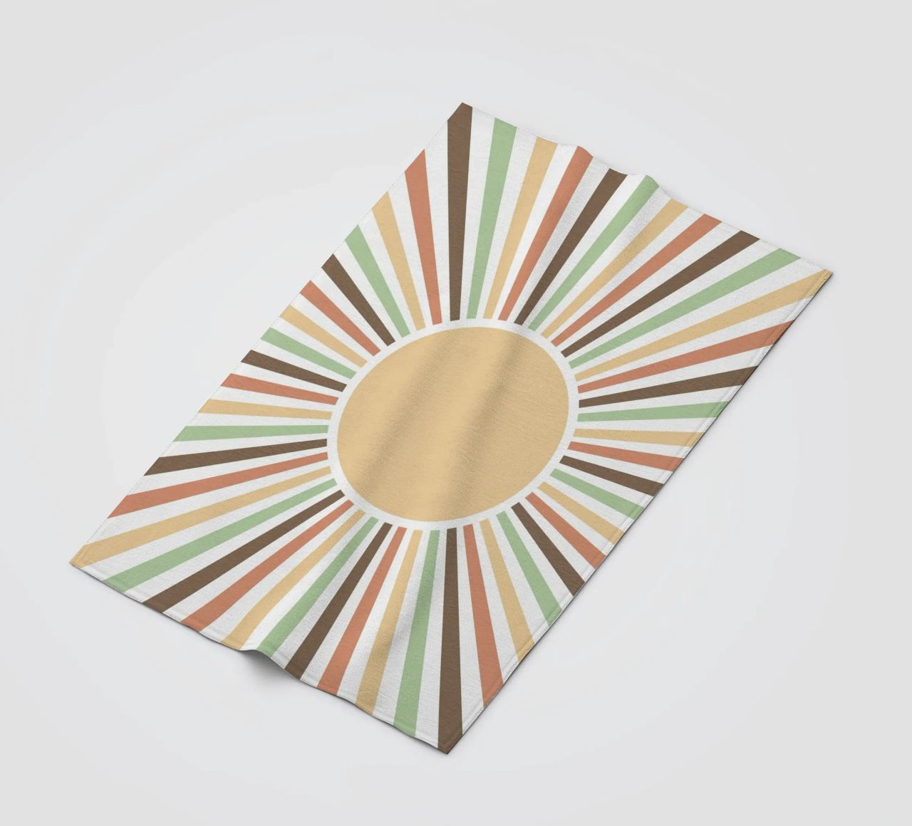 Radiating lines creating a sunburst effect Fleecedecke von LisaArtes