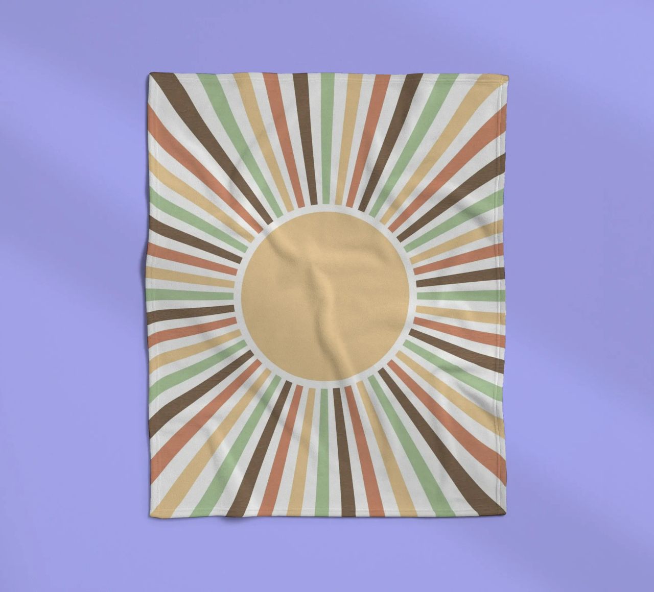 Radiating lines creating a sunburst effect Fleecedecke von LisaArtes