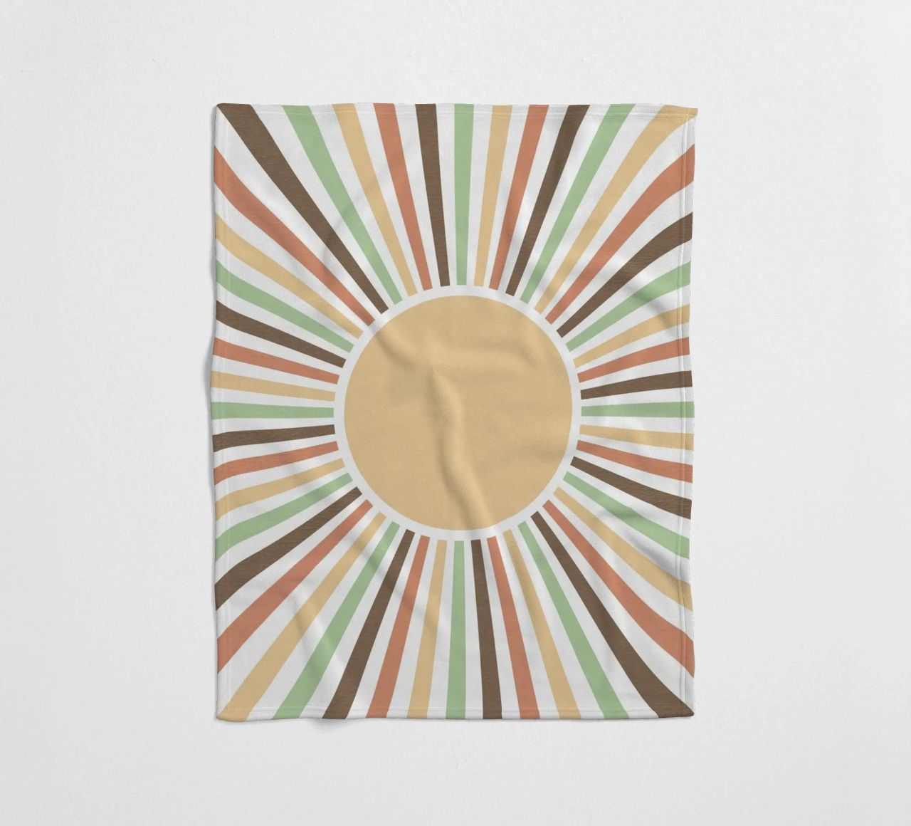 Radiating lines creating a sunburst effect Fleecedecke von LisaArtes