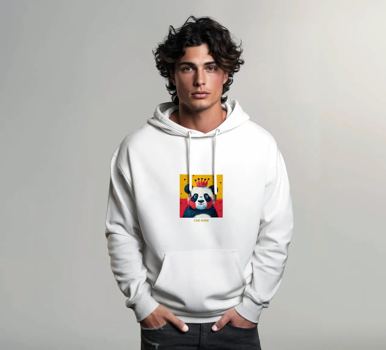 Panda - Re felpa con cappuccio da Nikis Art Studio