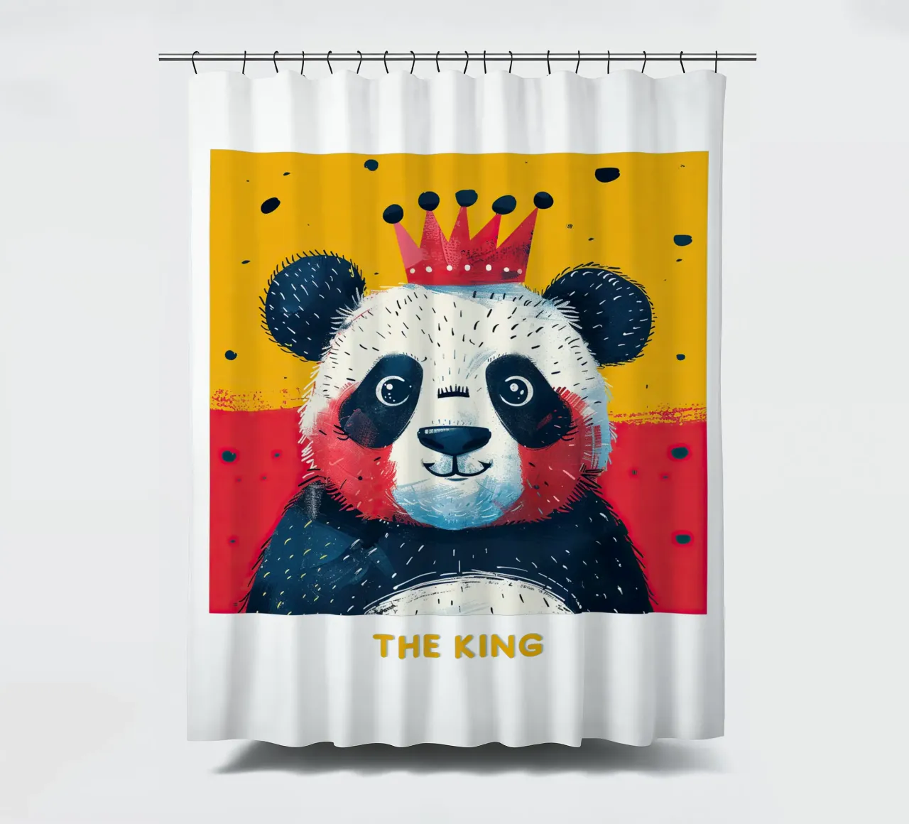 Panda - Re tenda da doccia da Nikis Art Studio