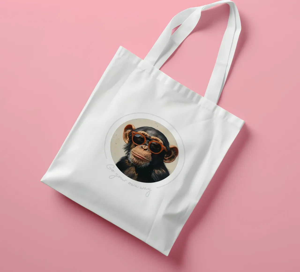 Monkey Business borsa in juta da Nikis Art Studio