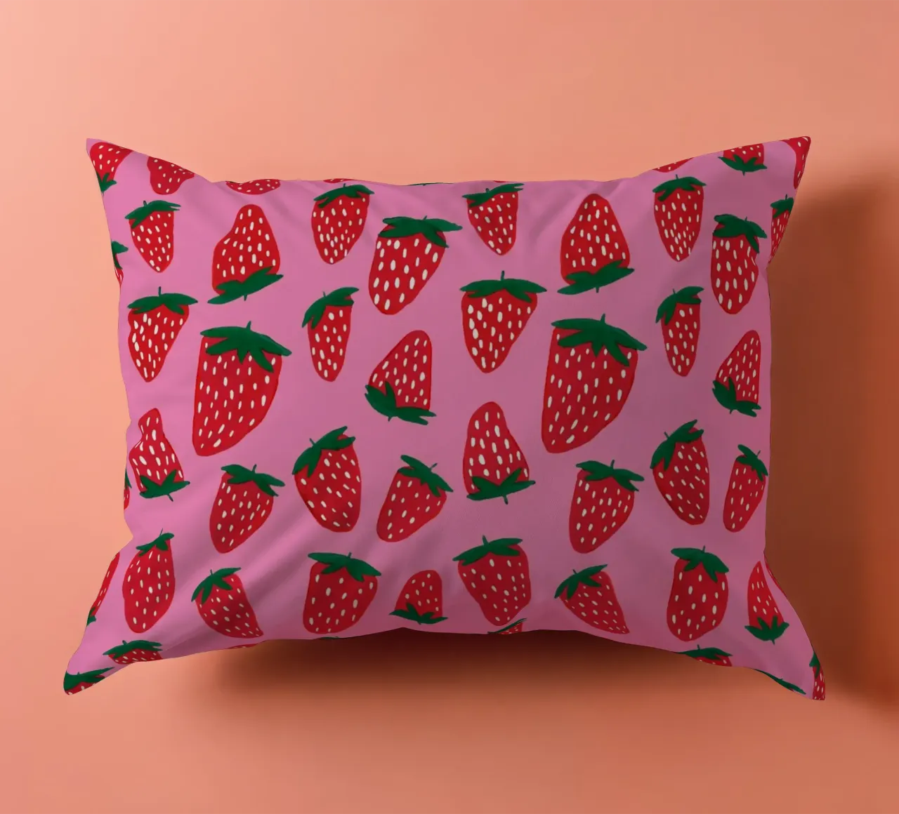 Fragole carine cuscino da Wackapacka