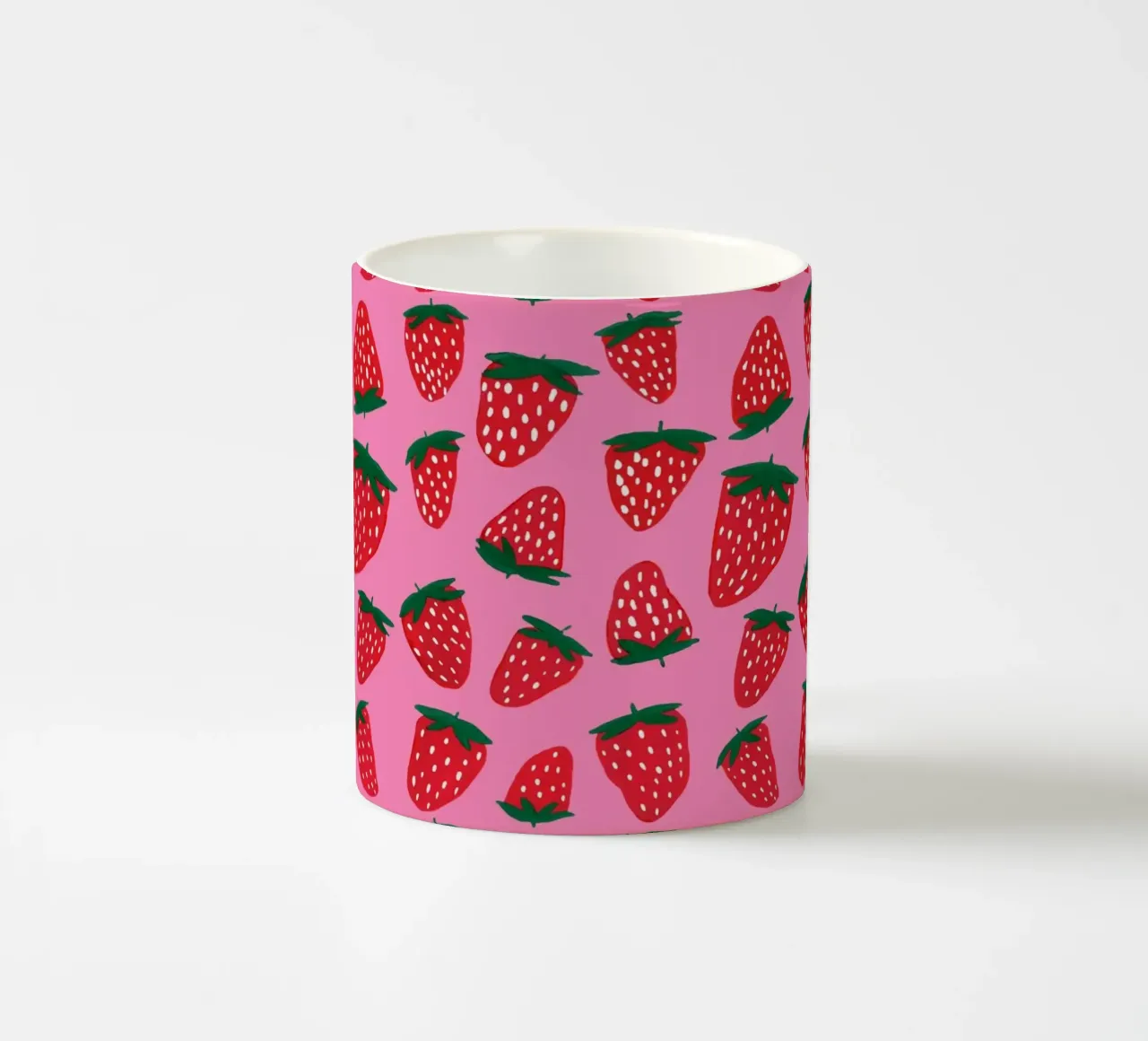Fragole carine tazza in ceramica da Wackapacka