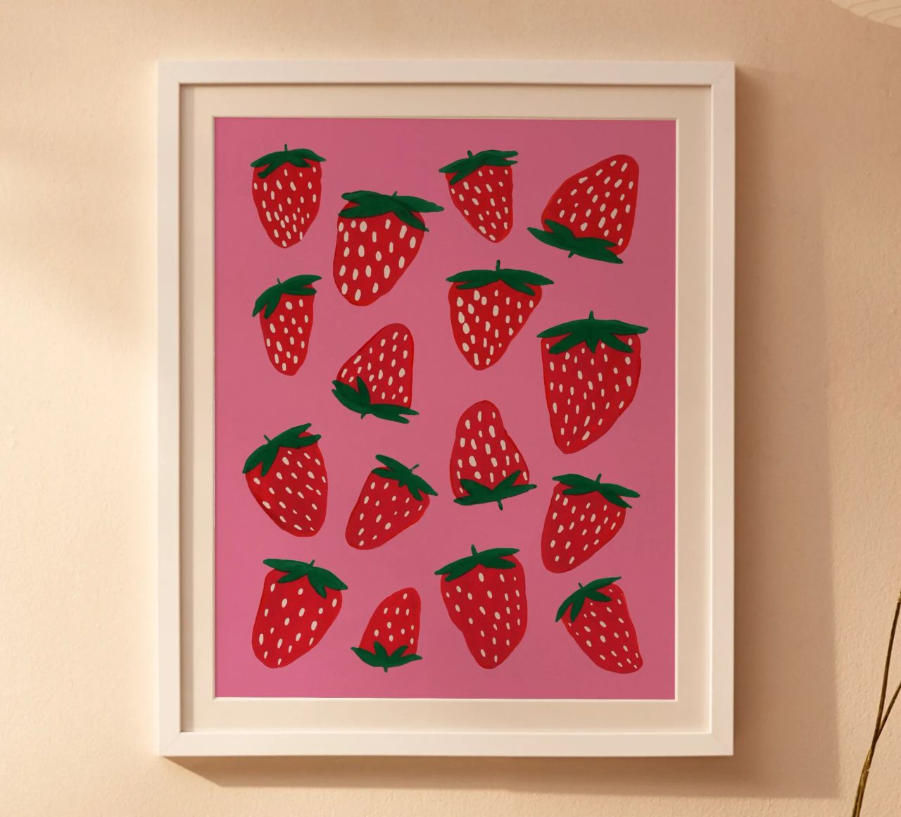 Cute strawberries poster by Wackapacka