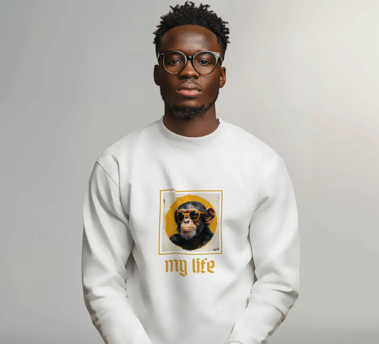 Swinging Through Life felpa da Nikis Art Studio