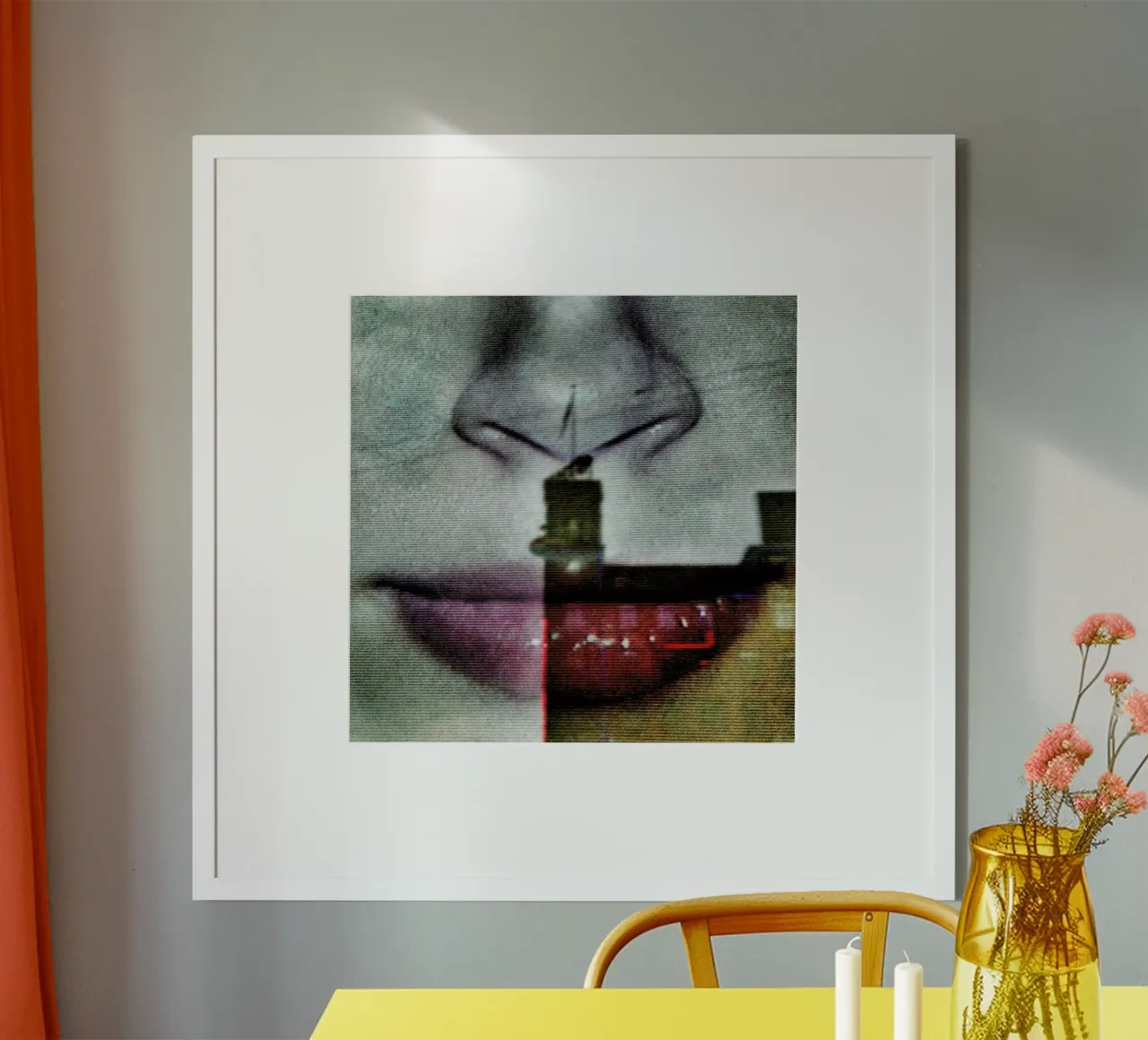 Reflex Mouth poster con telaio in legno da Sattrup & Høst