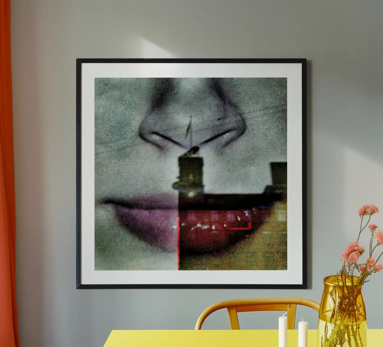 Reflex Mouth poster con telaio in legno da Sattrup & Høst