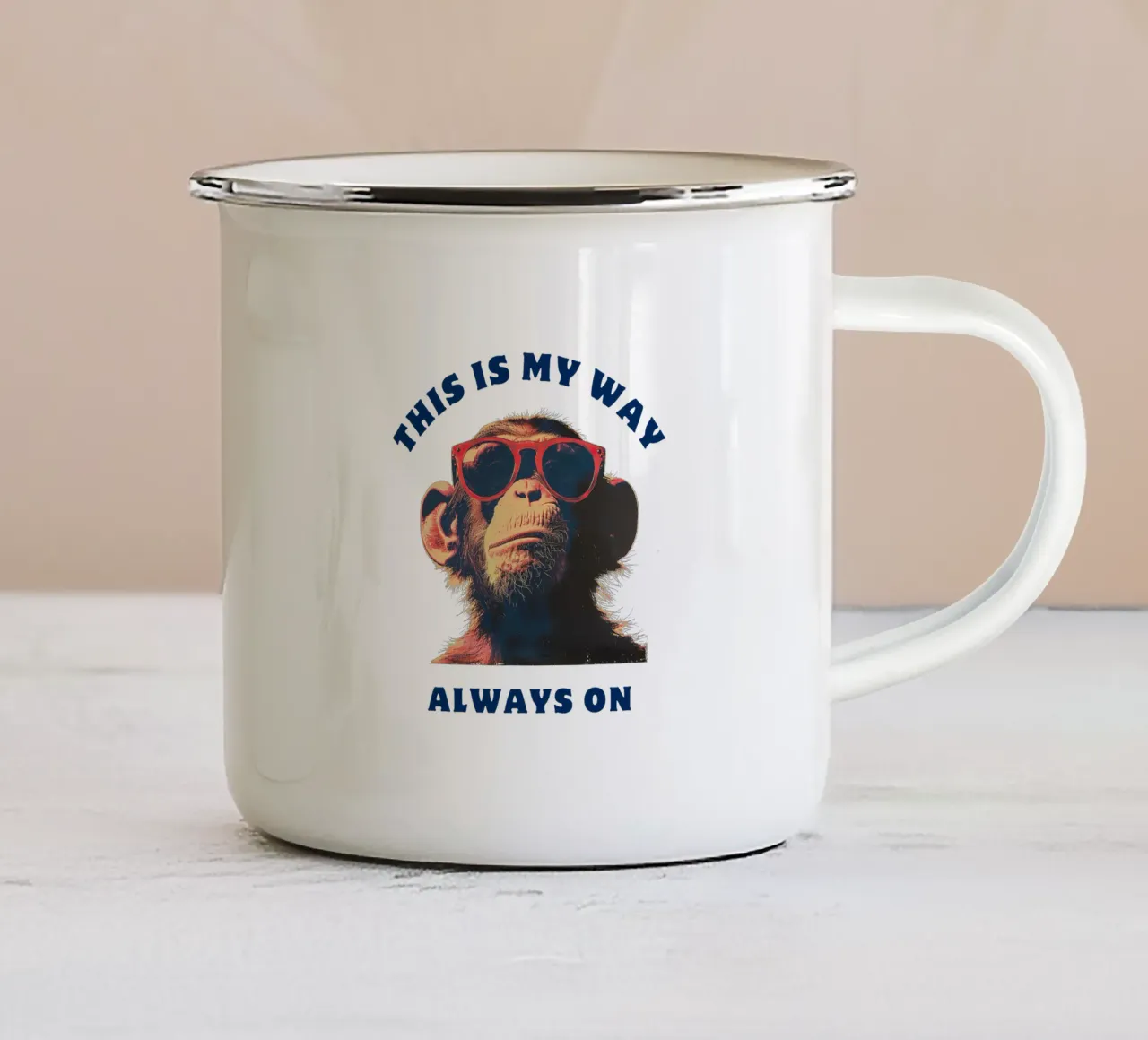 My Way tazza in smalto da Nikis Art Studio