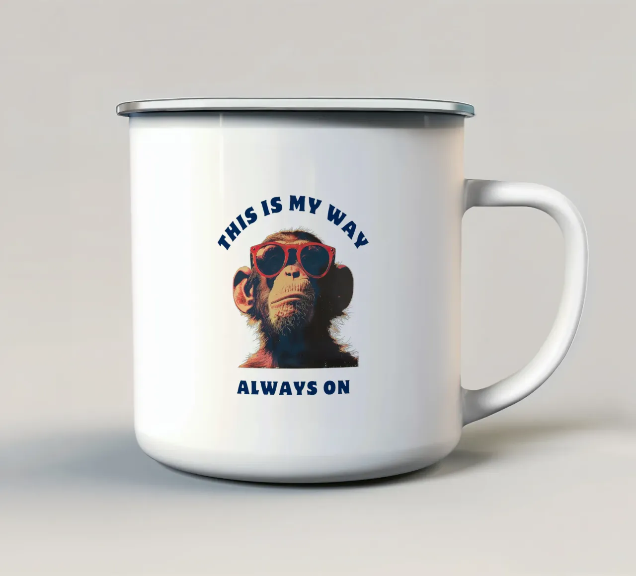 My Way tazza in smalto da Nikis Art Studio