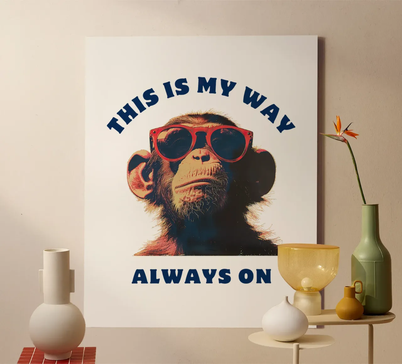 My Way tela con Cornice a cassetta da Nikis Art Studio