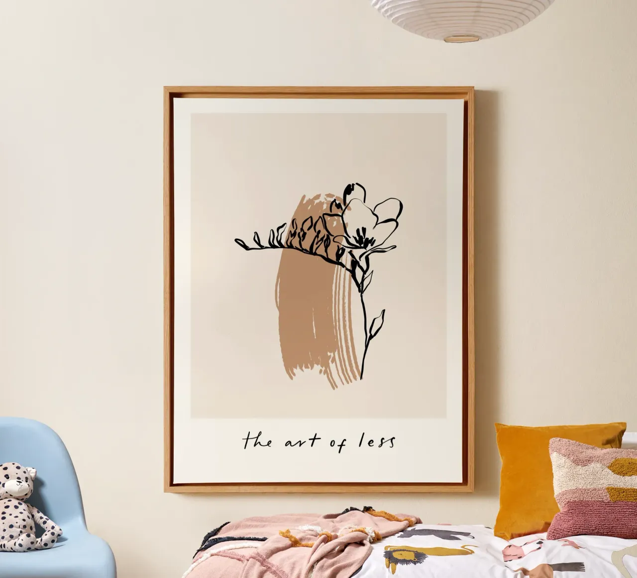Vie Simple No 56 tela con Cornice a cassetta da treechild