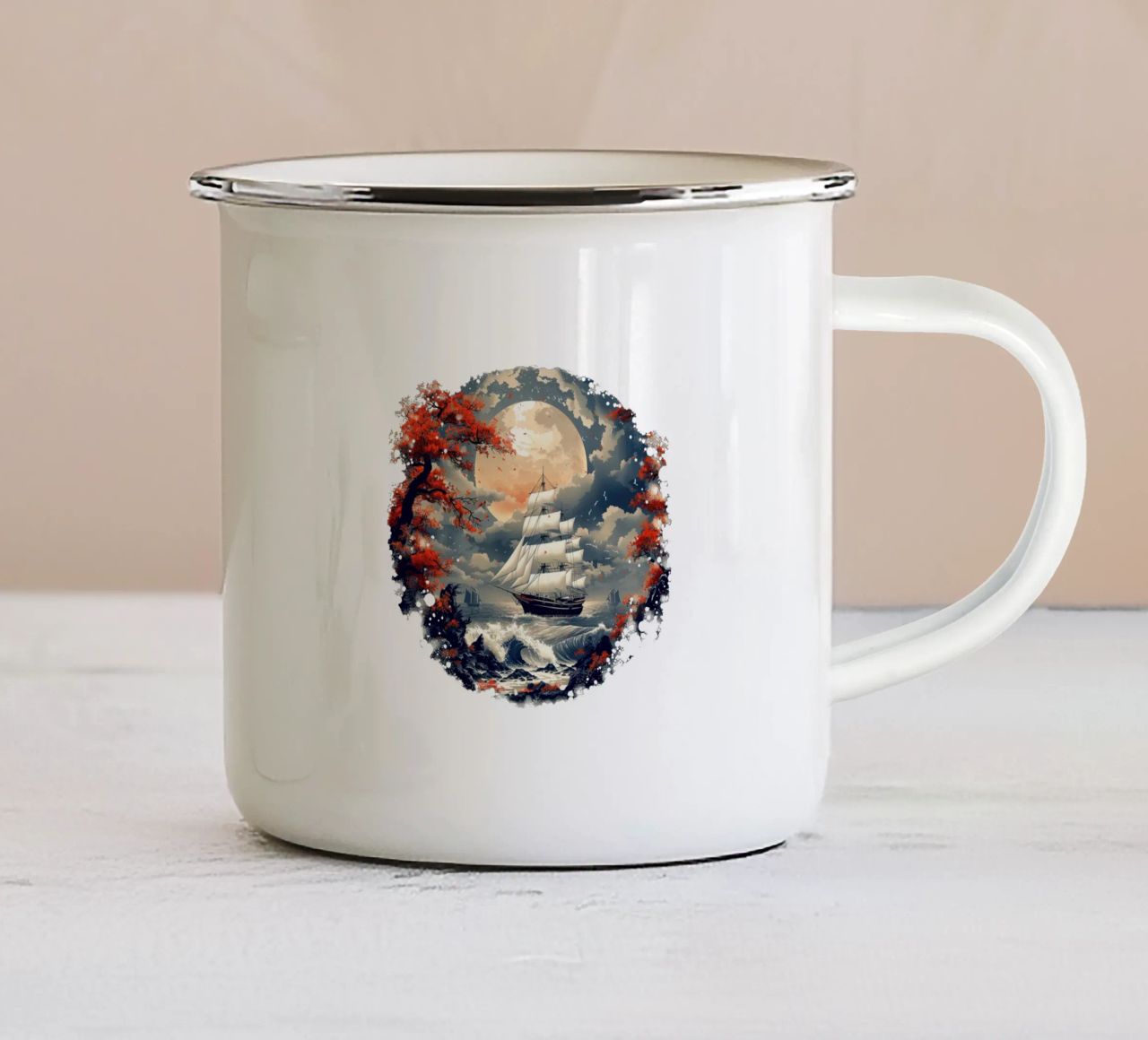 Winds of Freedom tazza in smalto da Nikis Art Studio