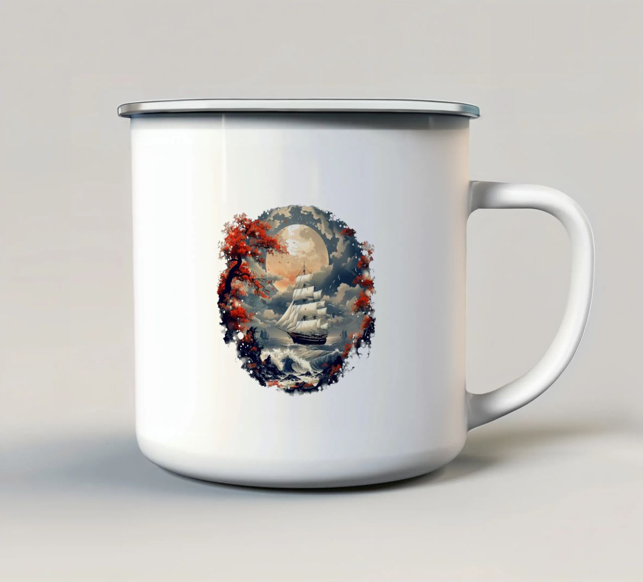 Winds of Freedom tazza in smalto da Nikis Art Studio