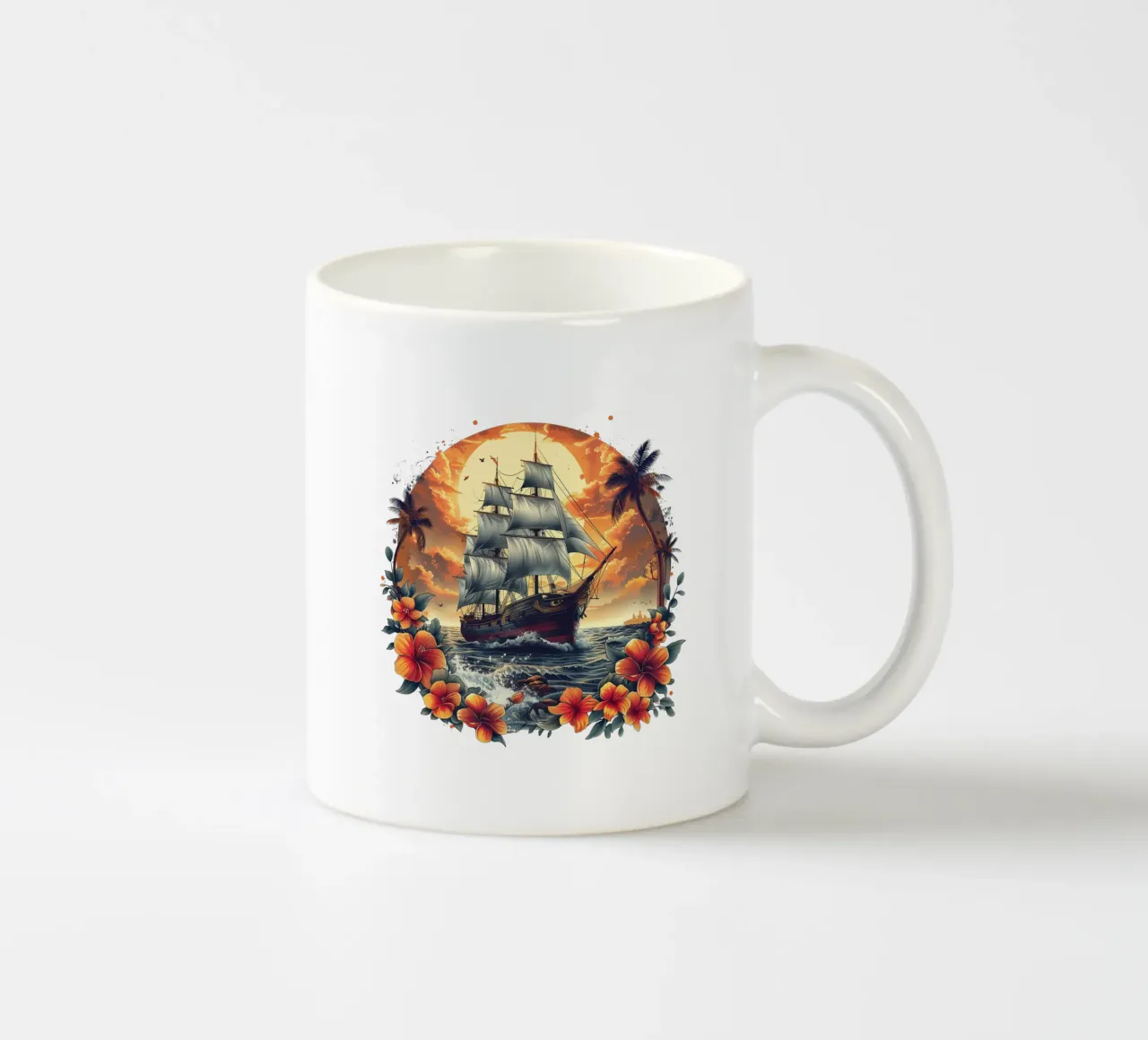 Midnight Sail tazza in ceramica da Nikis Art Studio