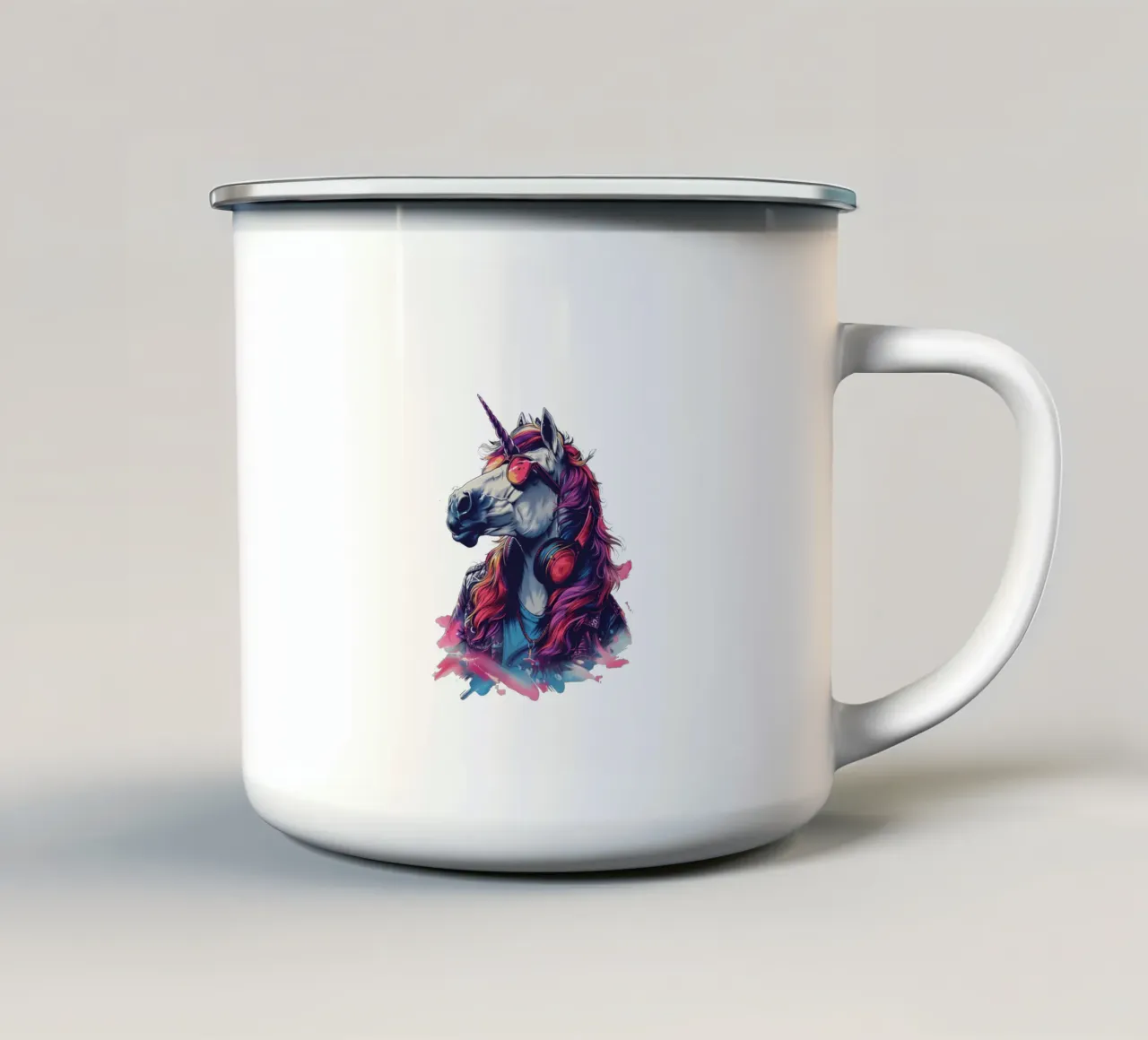Dreams in Sparkles mug en émail de Nikis Art Studio