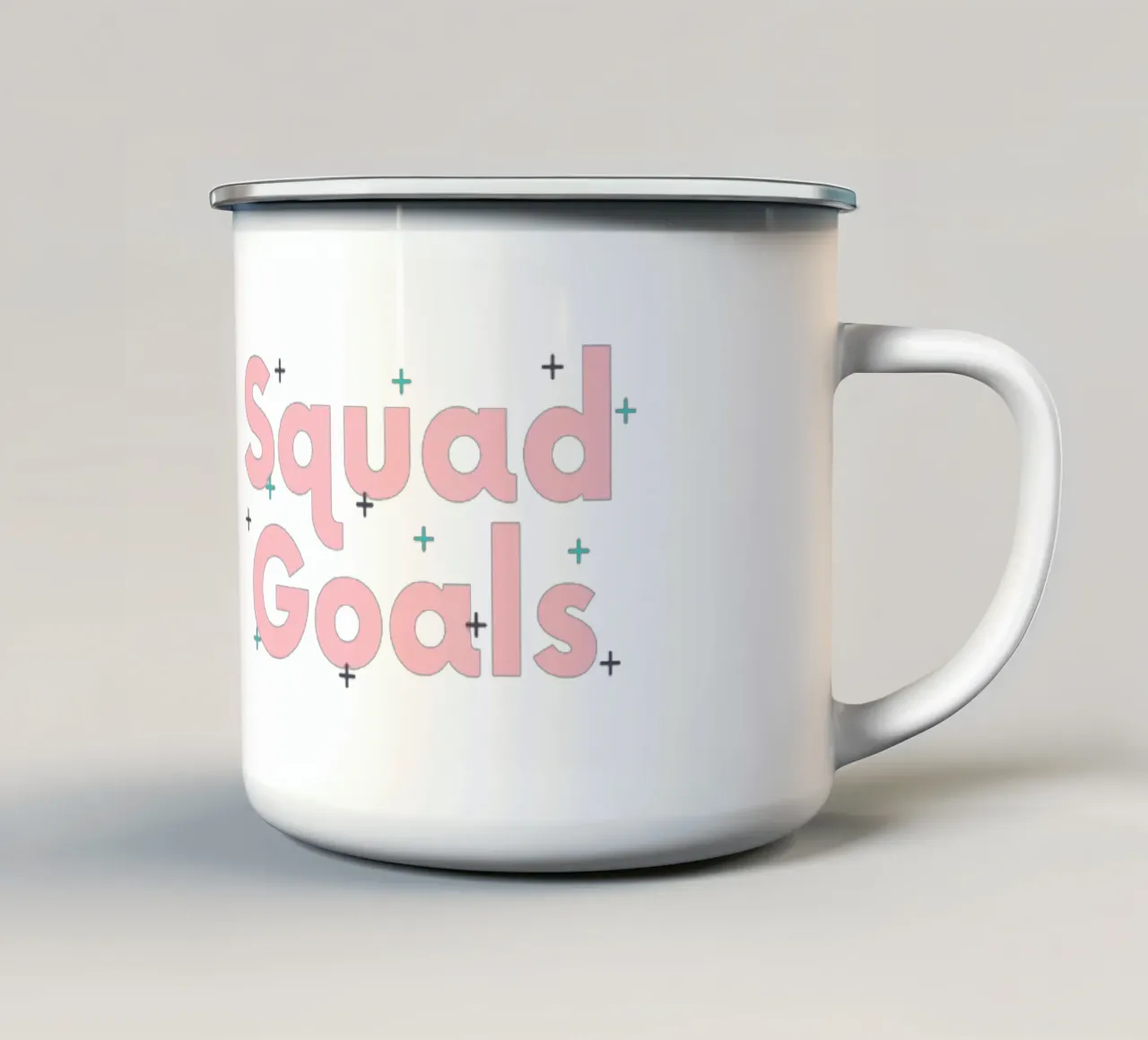 Squad Goals tazza in smalto da Dreamer10