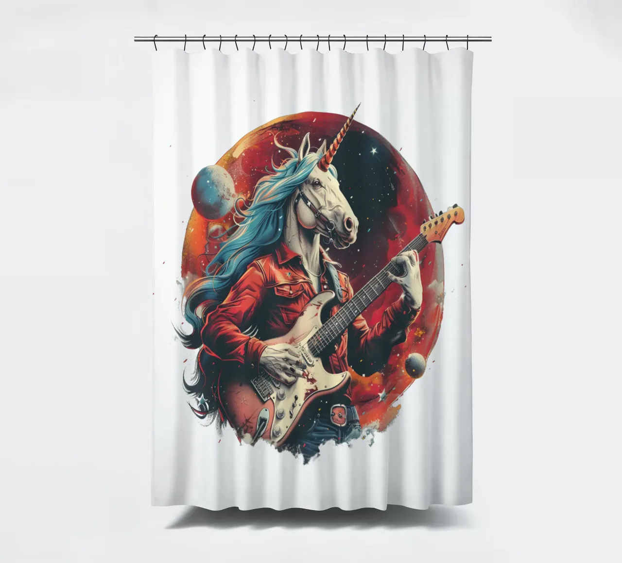 Celestial Unicorn tenda da doccia da Nikis Art Studio