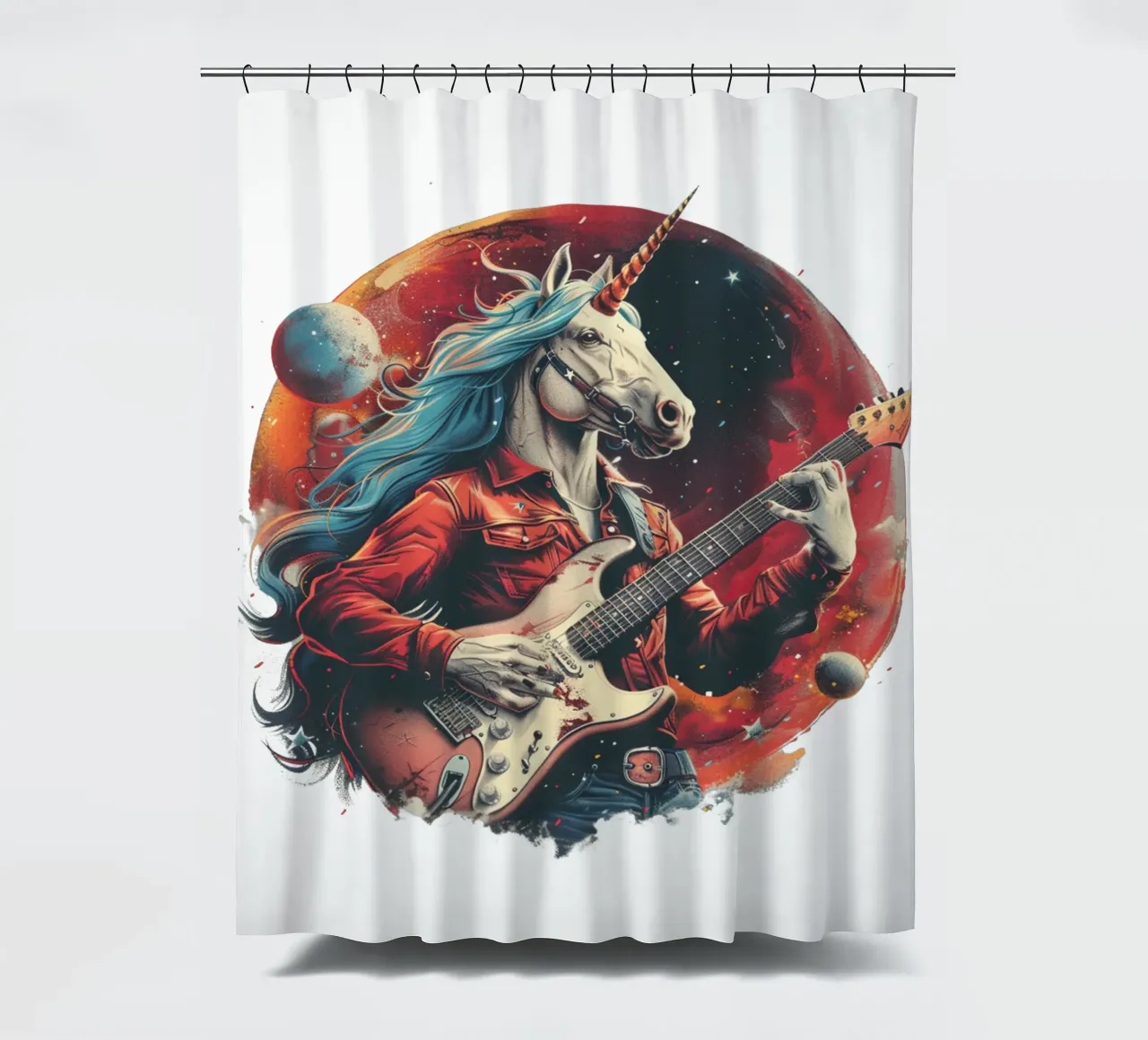 Celestial Unicorn tenda da doccia da Nikis Art Studio