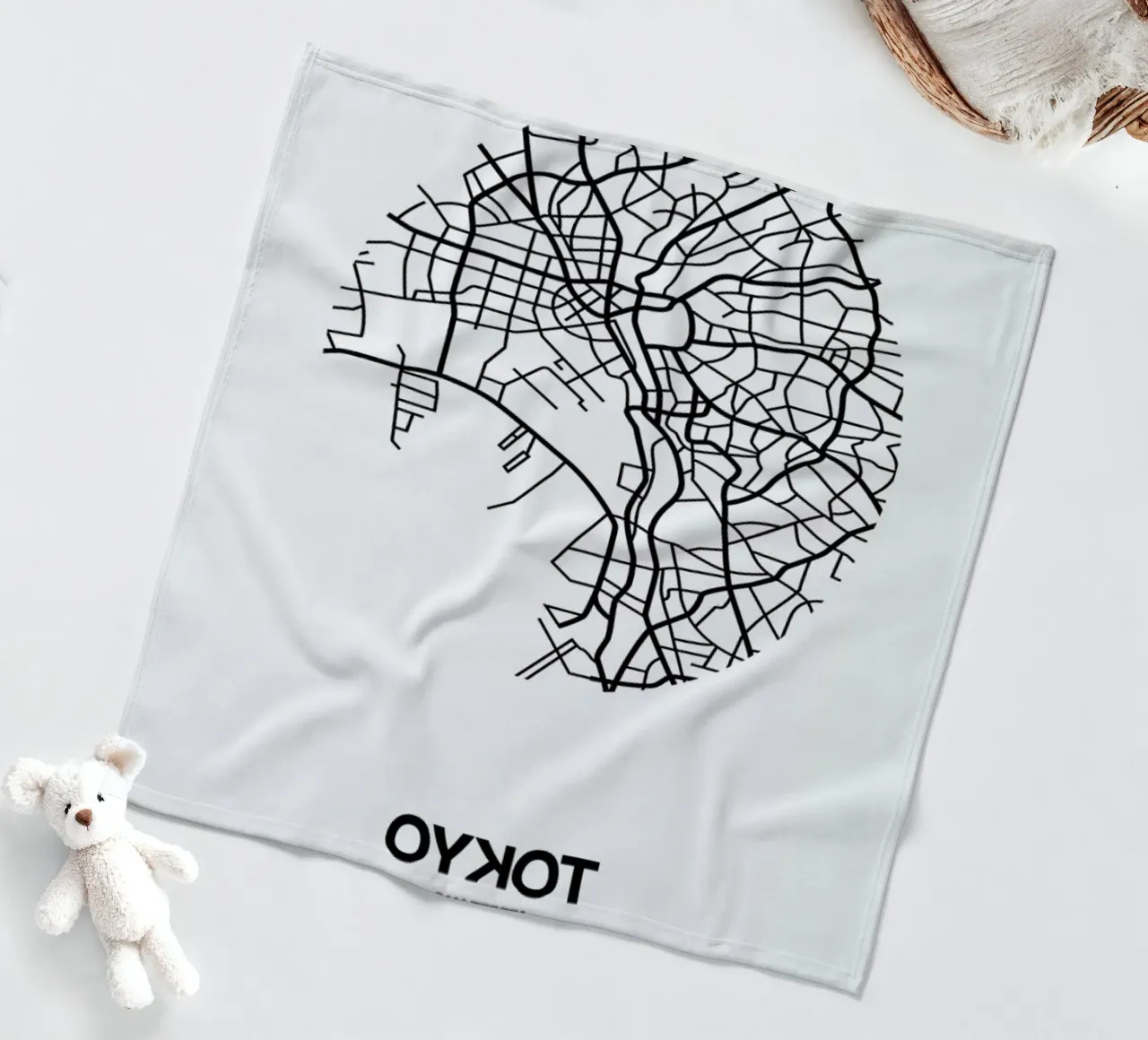 Tokyo coperta in pile da Naxart