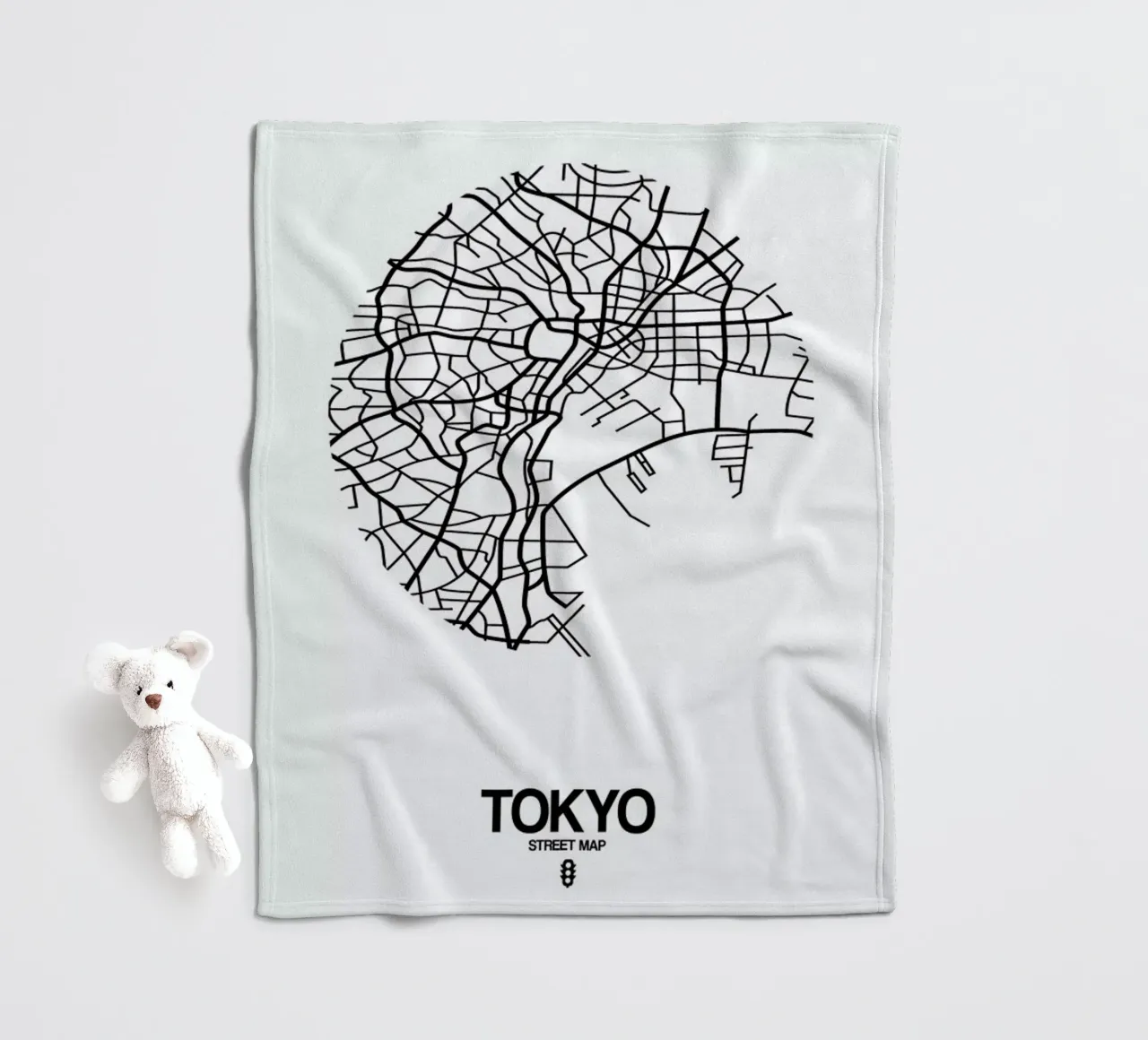 Tokyo coperta in pile da Naxart