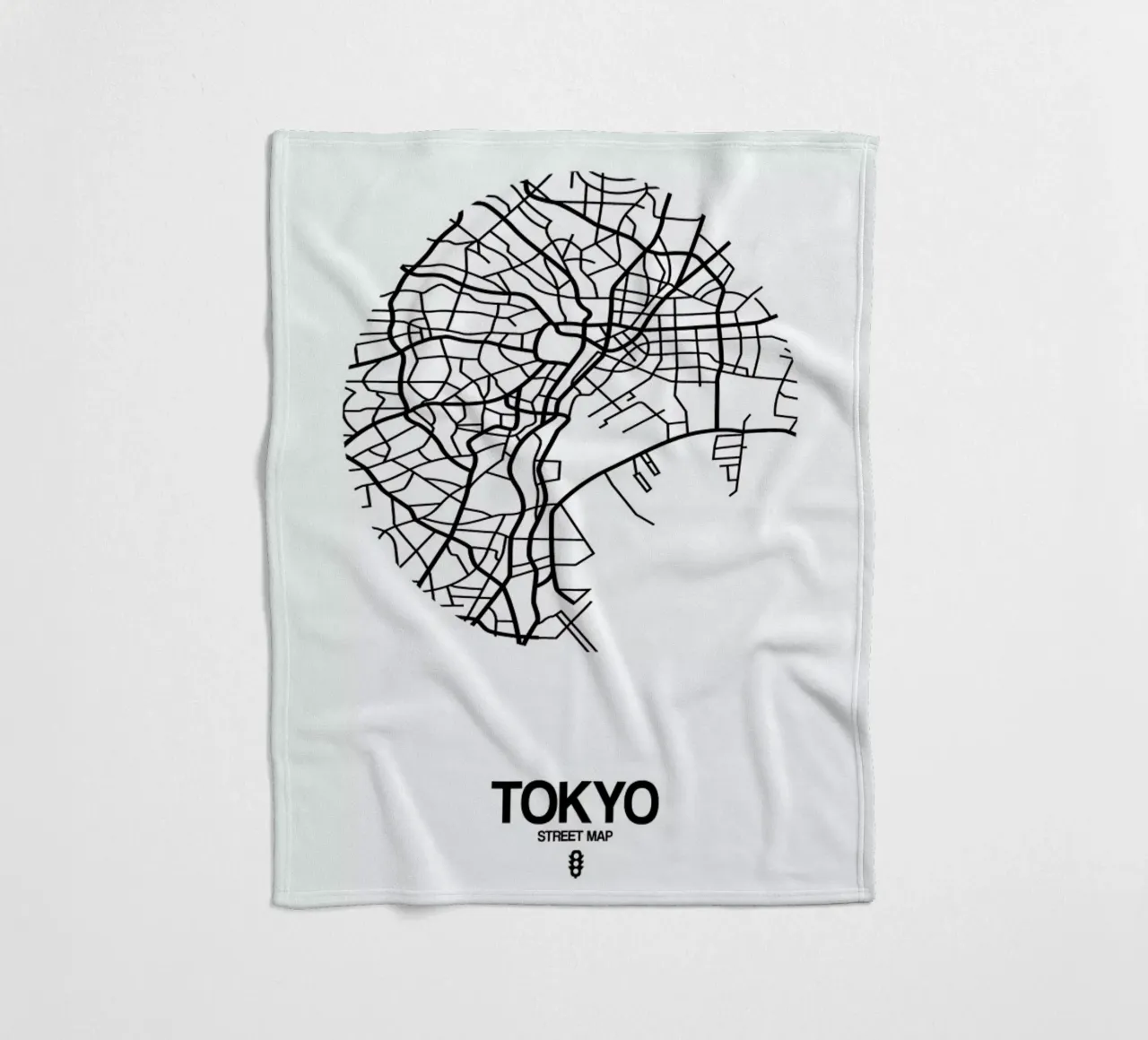 Tokyo coperta in pile da Naxart