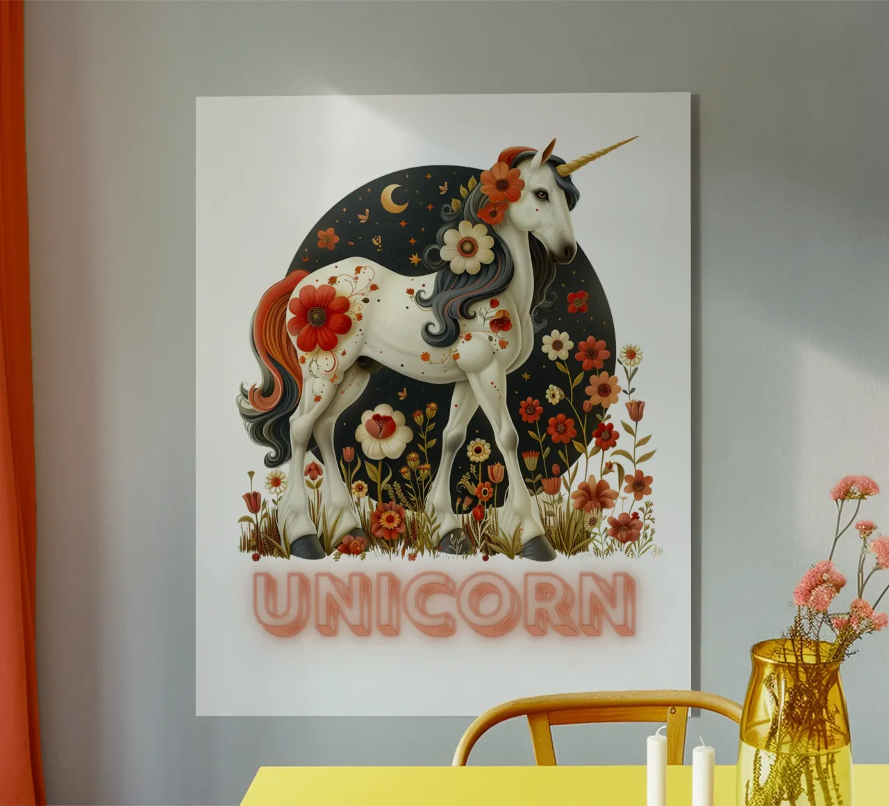 The Unicorn's Grace plexiglass da Nikis Art Studio