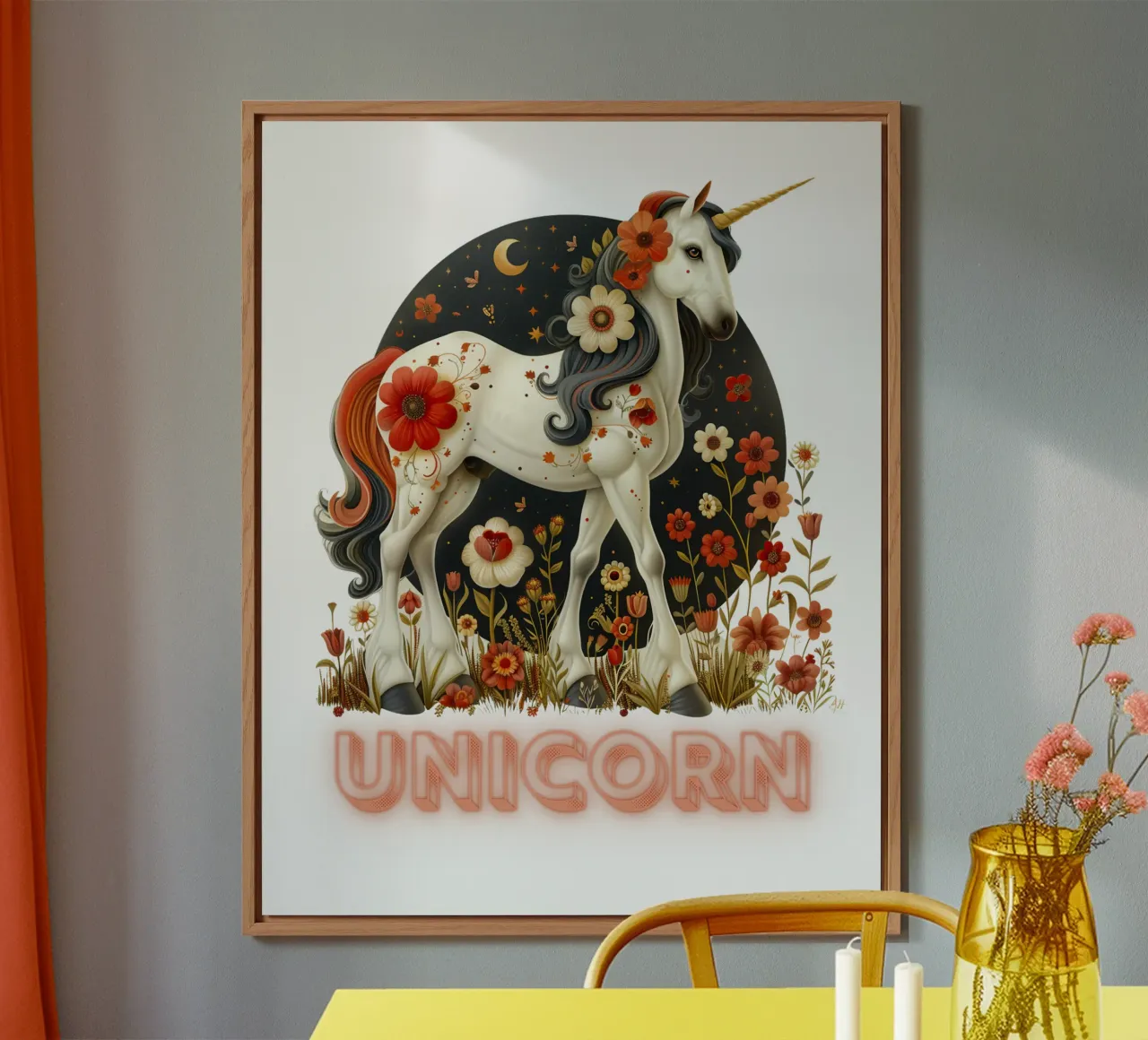 The Unicorn's Grace alluminio dibond da Nikis Art Studio