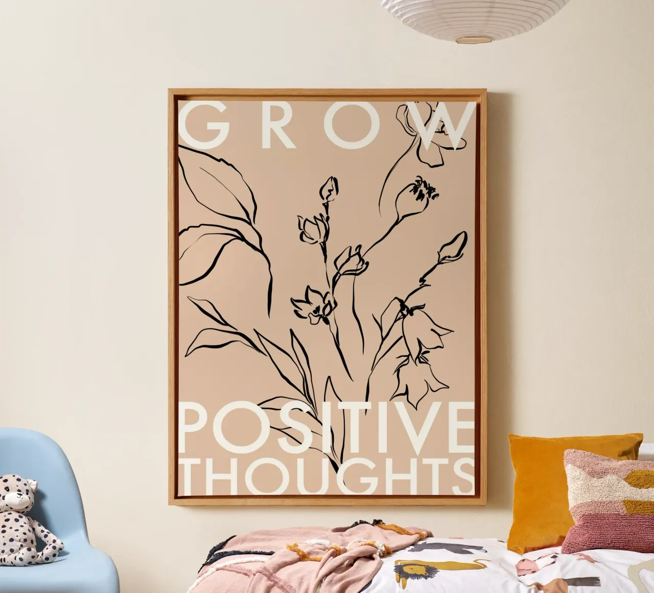 Vie Simple No 58 tela con Cornice a cassetta da treechild