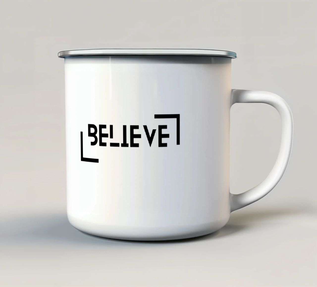Believe In Yourself tazza in smalto da Dreamer10