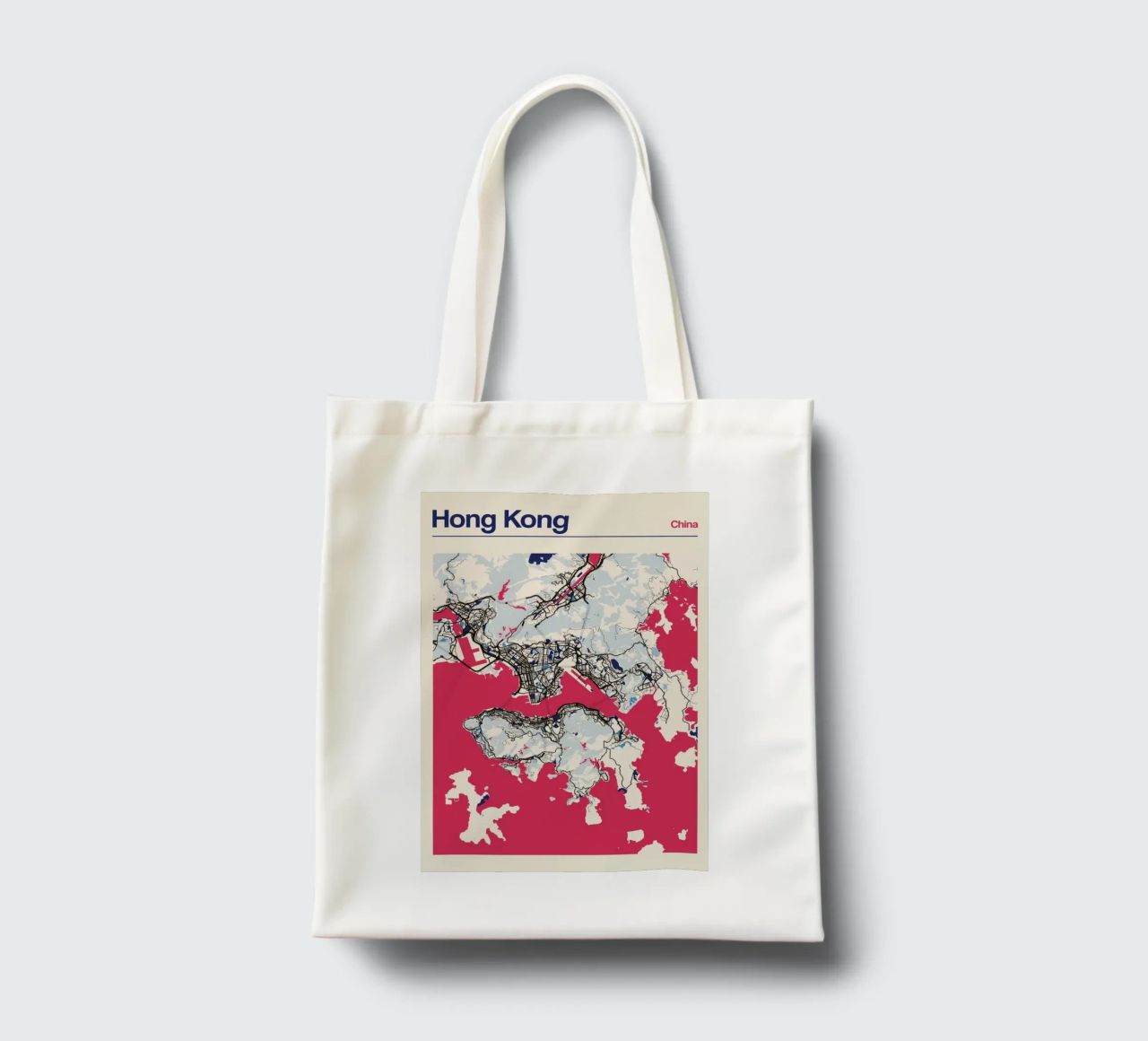Linee portuali di Hong Kong borsa in juta da MOOODZART