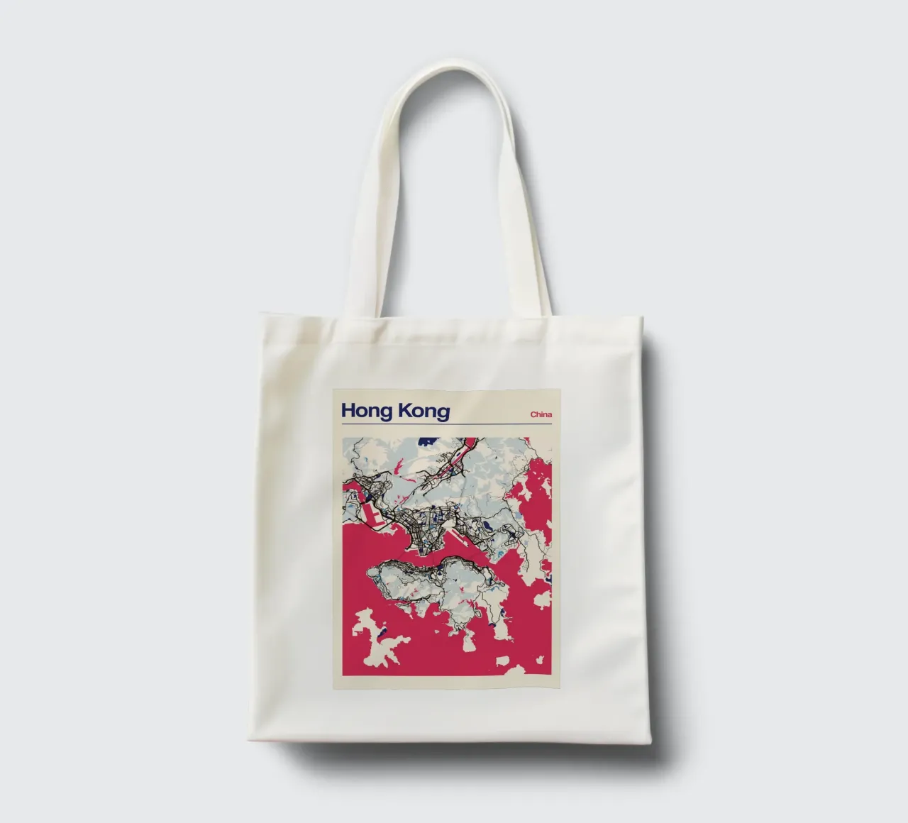 Linee portuali di Hong Kong borsa in juta da MOOODZART