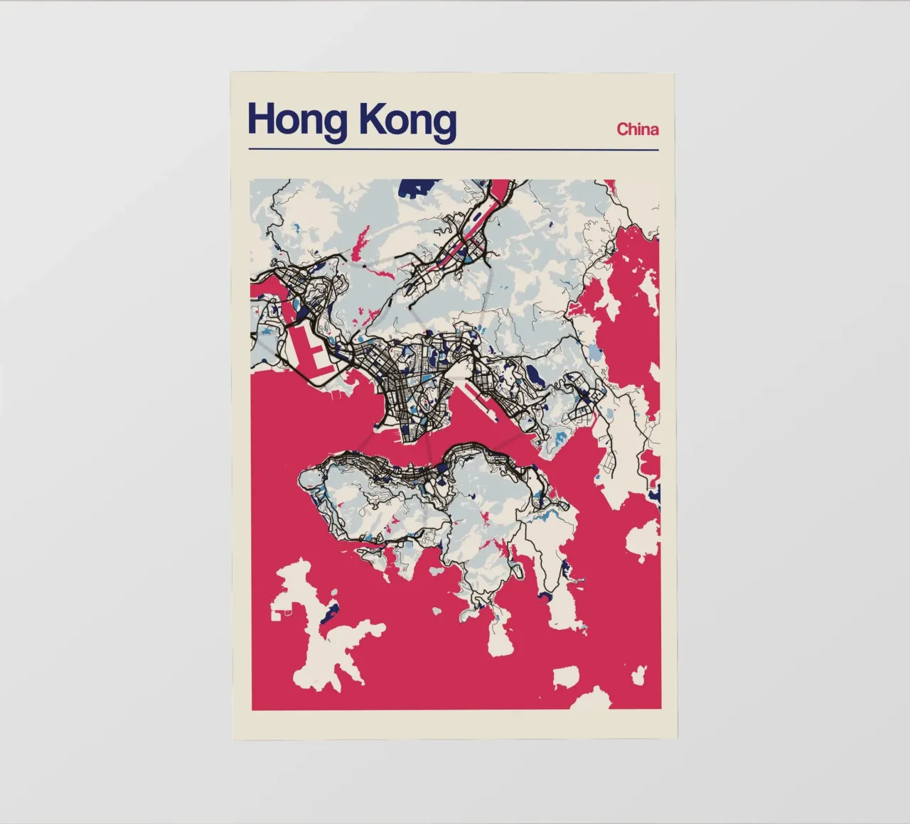 Hong Kong Havenlijnen pvc-zeil van MOOODZART