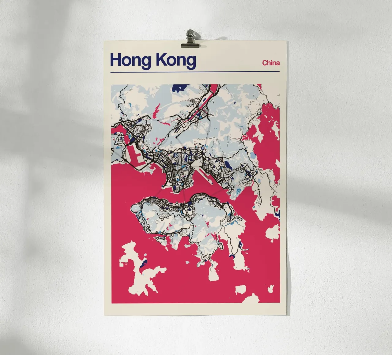 Linee portuali di Hong Kong poster da MOOODZART