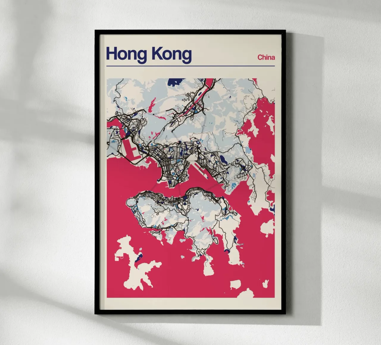 Hong Kong Harbourlines Poster von MOOODZART
