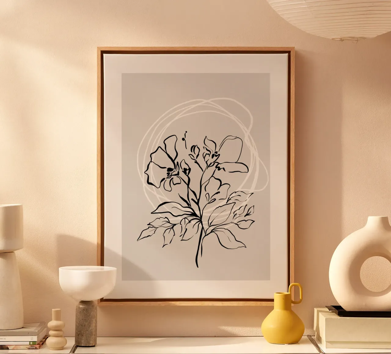 Vie Simple No 61 tela con Cornice a cassetta da treechild