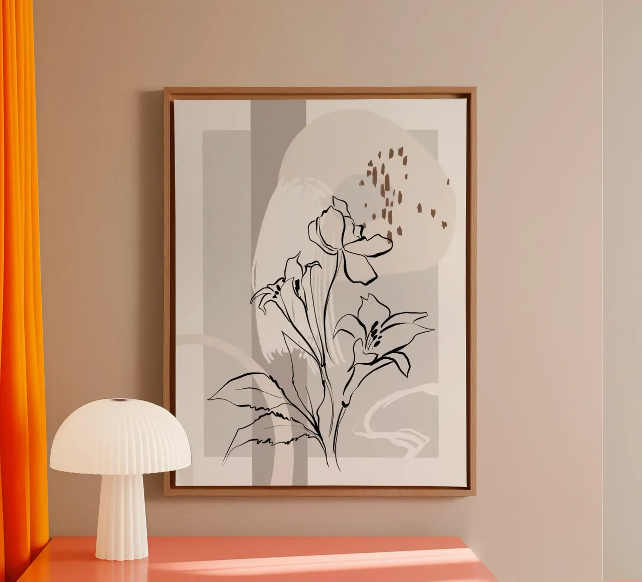 Vie Simple No 61 canvas met Baklijst van treechild