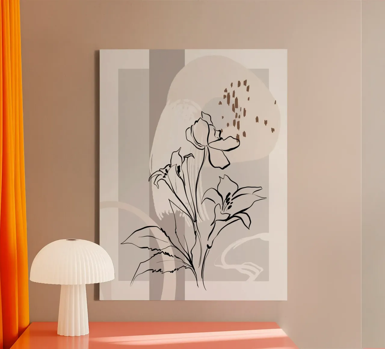 Vie Simple No 61 canvas met Baklijst van treechild