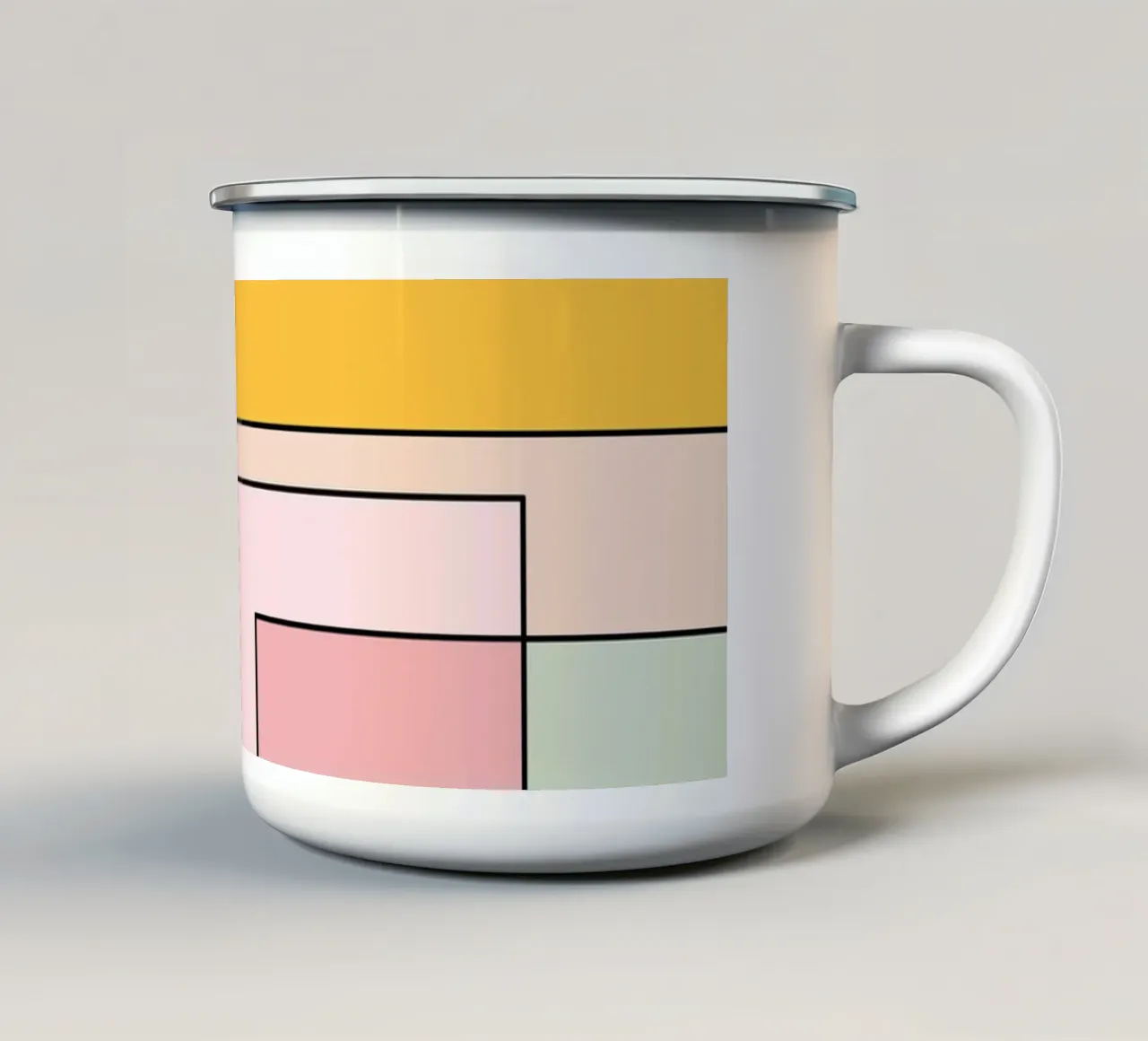 Brick Pastel II tazza in smalto da BAINAI