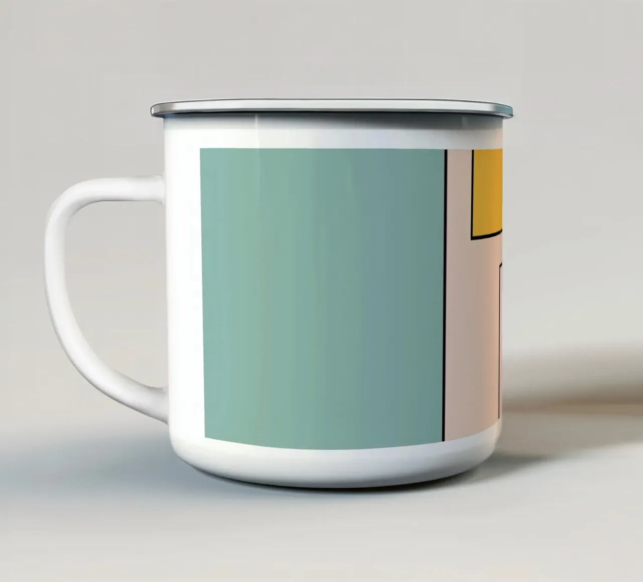 Brick Pastel II tazza in smalto da BAINAI