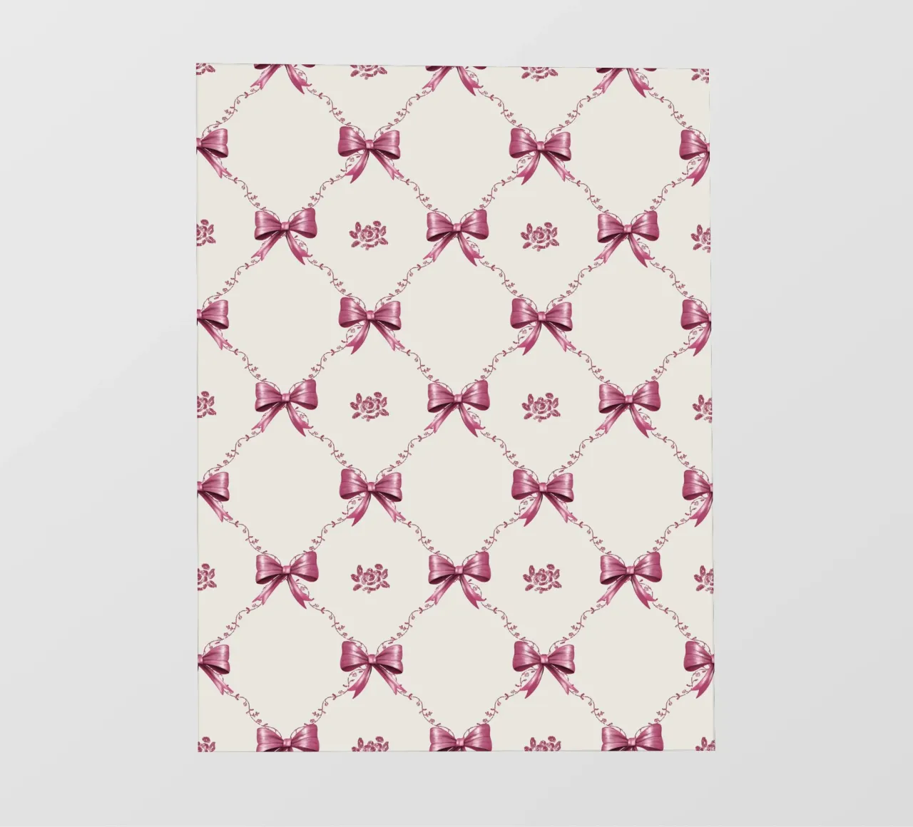 Coquette Pink Ribbons and Lace pellicola backlit da anisillustration