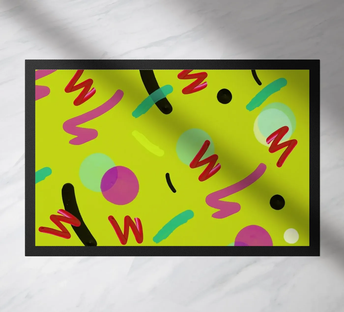 New Wave Circus doormat by Vasare Nar