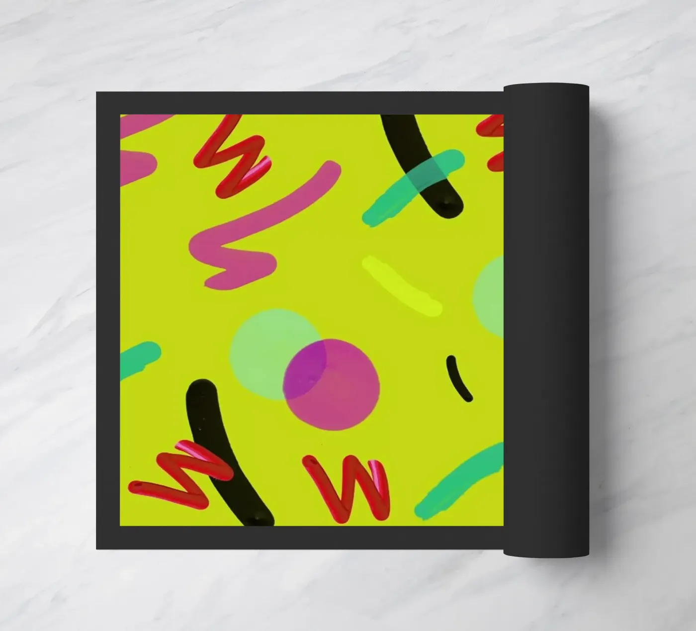 New Wave Circus doormat by Vasare Nar