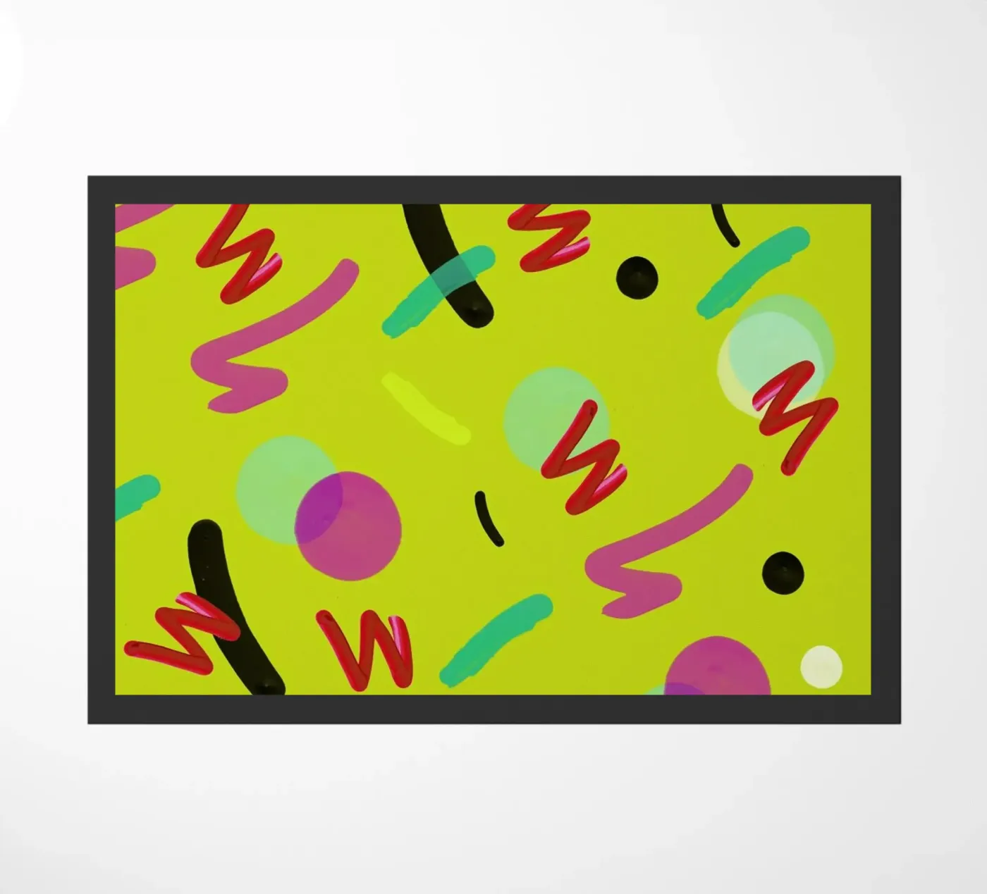 New Wave Circus doormat by Vasare Nar